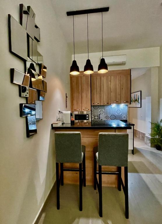 Kuchyň nebo kuchyňský kout v ubytování Viento FreshApartments