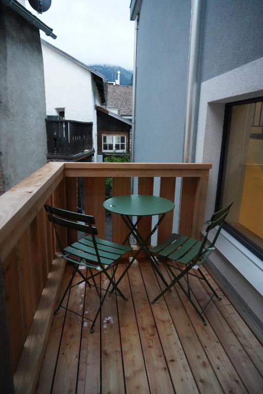 Balkón nebo terasa v ubytování Appart Hotel Pitschonia Self Check-In