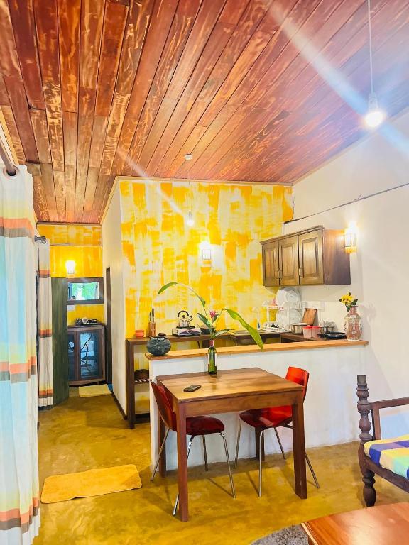 Kuchyň nebo kuchyňský kout v ubytování Krishan Villa