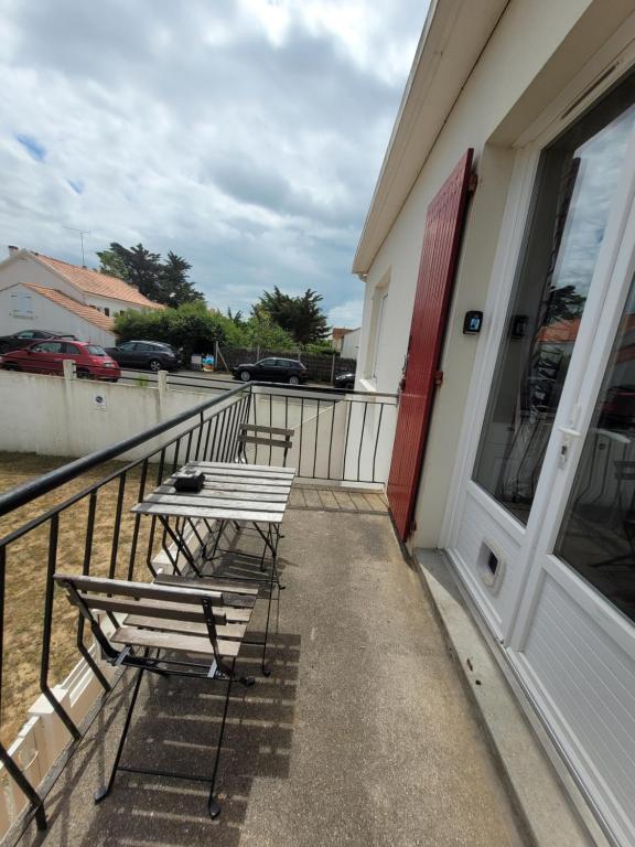 Balkón alebo terasa v ubytovaní Appartement bord de mer