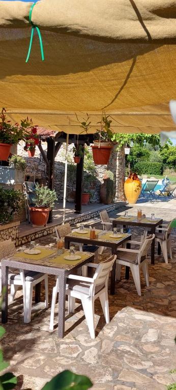 Restaurace v ubytování B&B Rosa podere 28