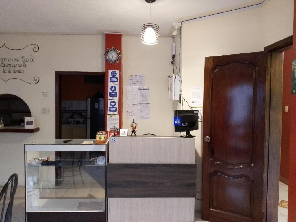 Kuchyň nebo kuchyňský kout v ubytování Hotel Amazonia y sol