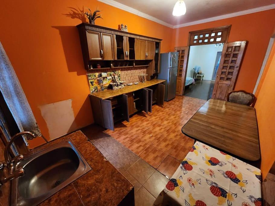 Kuchyň nebo kuchyňský kout v ubytování Tamuna House in Tsikhidziri