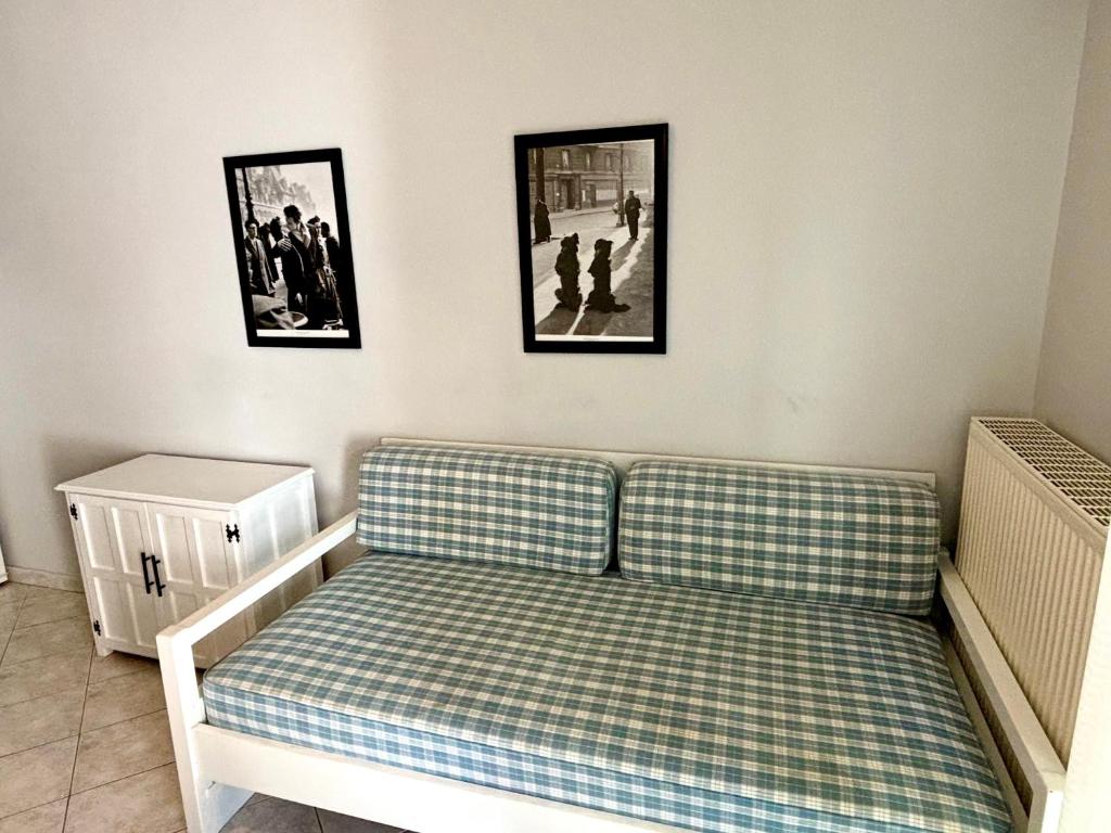 Posezení v ubytování Mina Apartments 4 Nea Kallikrateia