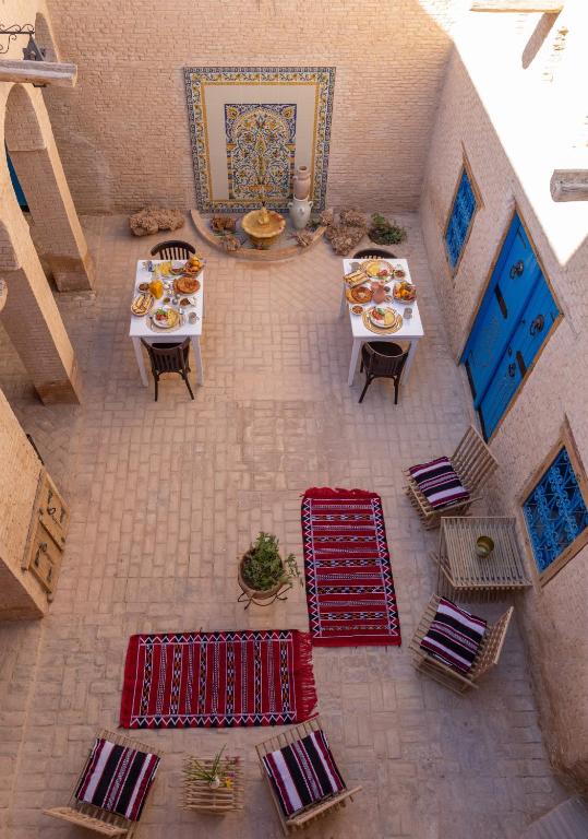 Posezení v ubytování Riad Dar Maya