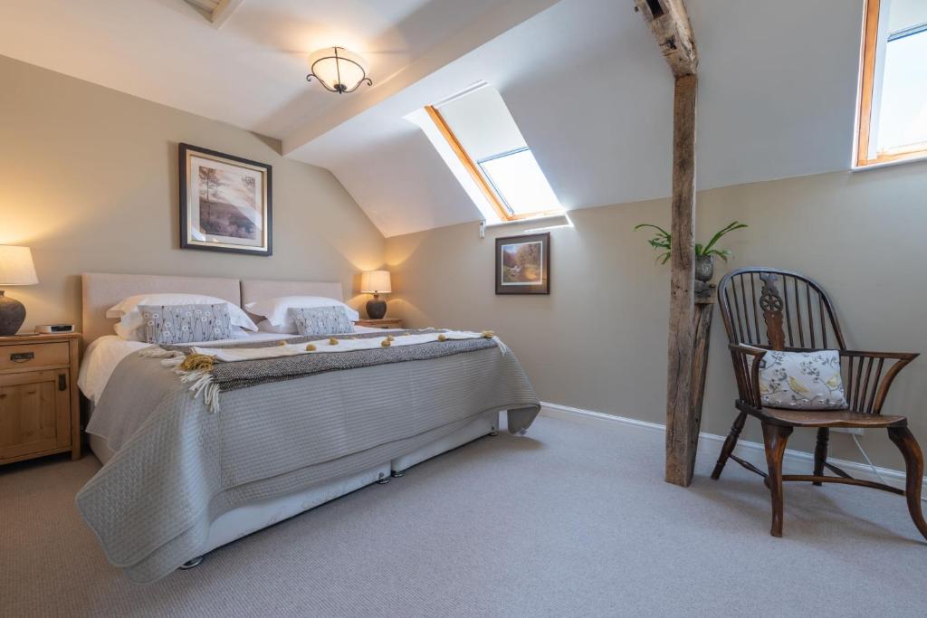 Voodi või voodid majutusasutuse Daisys Place at Middle Farm and Cottages toas