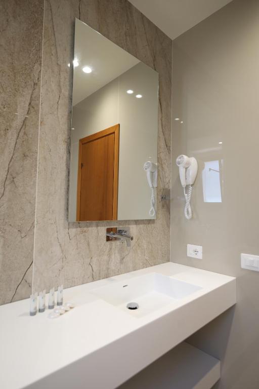 Koupelna v ubytování Hotel Erjuma
