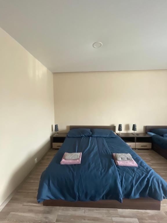Postel nebo postele na pokoji v ubytování Apartmánový dom Ametyst