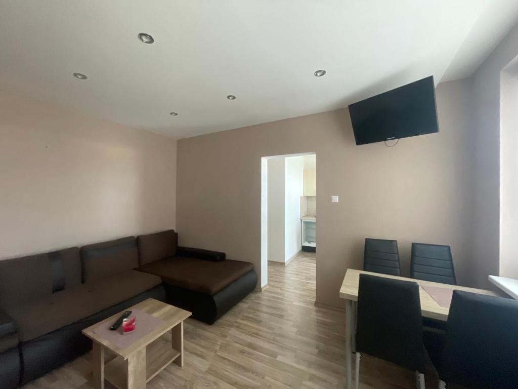 TV a/nebo společenská místnost v ubytování Apartmánový dom Ametyst