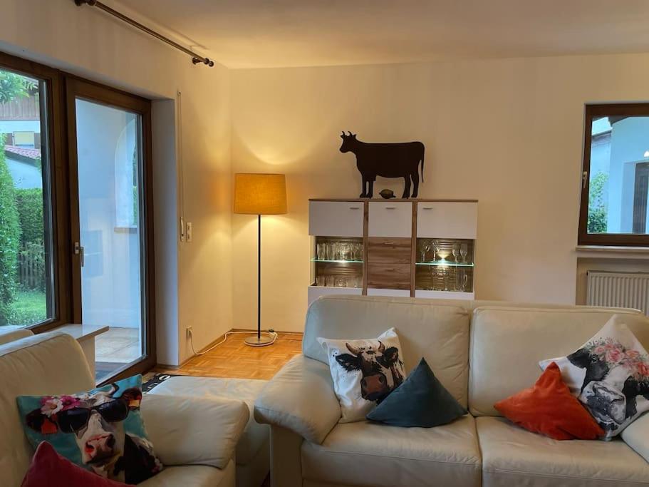 Posezení v ubytování Ferienhaus Partenkirchen