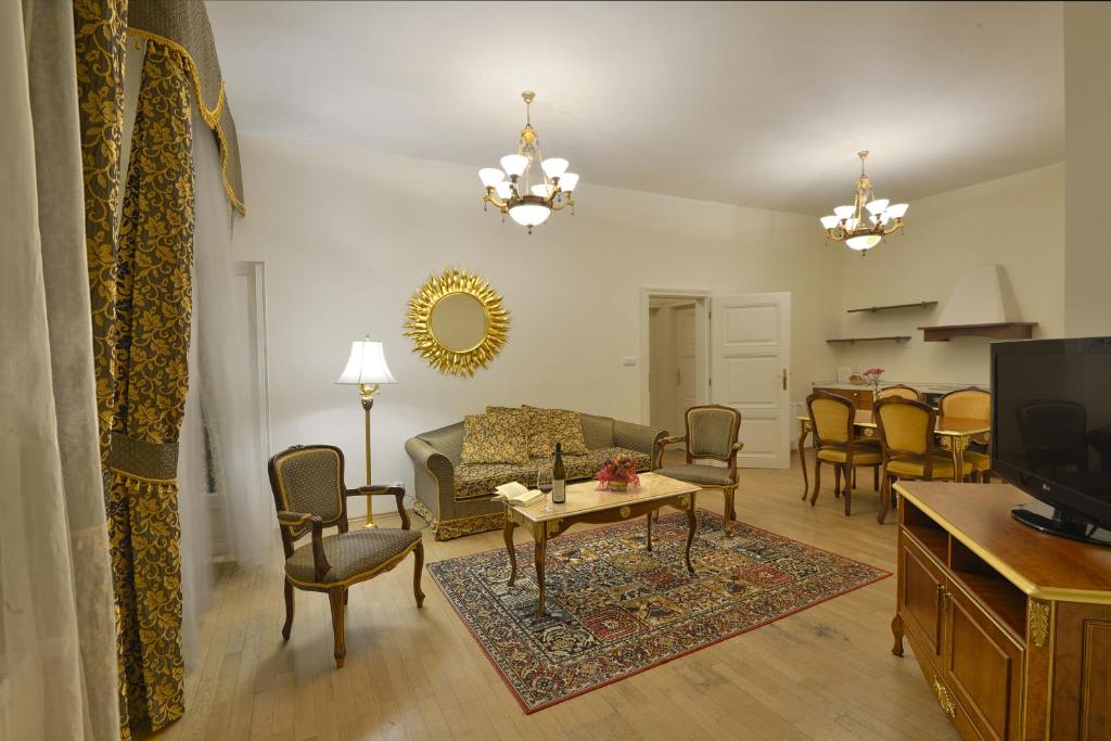 Kuchyň nebo kuchyňský kout v ubytování Residence Romanza