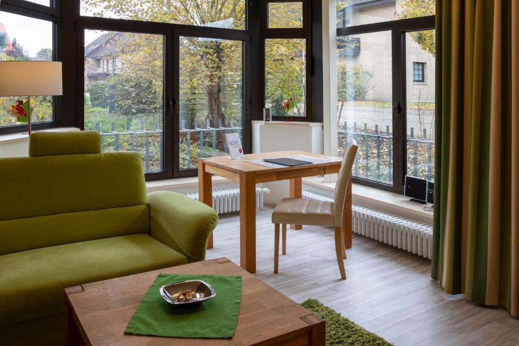 Posezení v ubytování Haus Roseneck mit gratis Zugang zur Jod-Sole-Therme