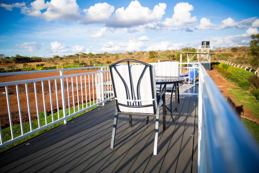 En balkong eller terrasse på The Locke and Key Experience