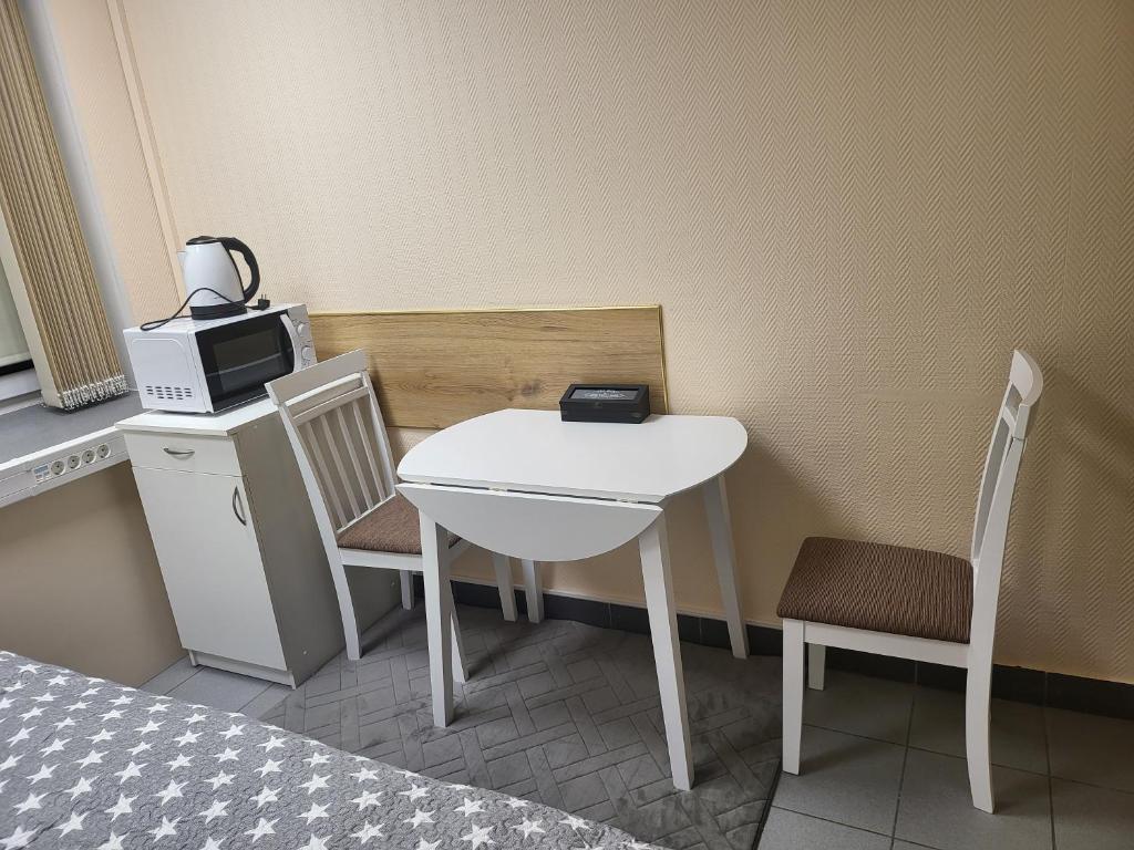 Kuchyň nebo kuchyňský kout v ubytování Transhostel Romantika