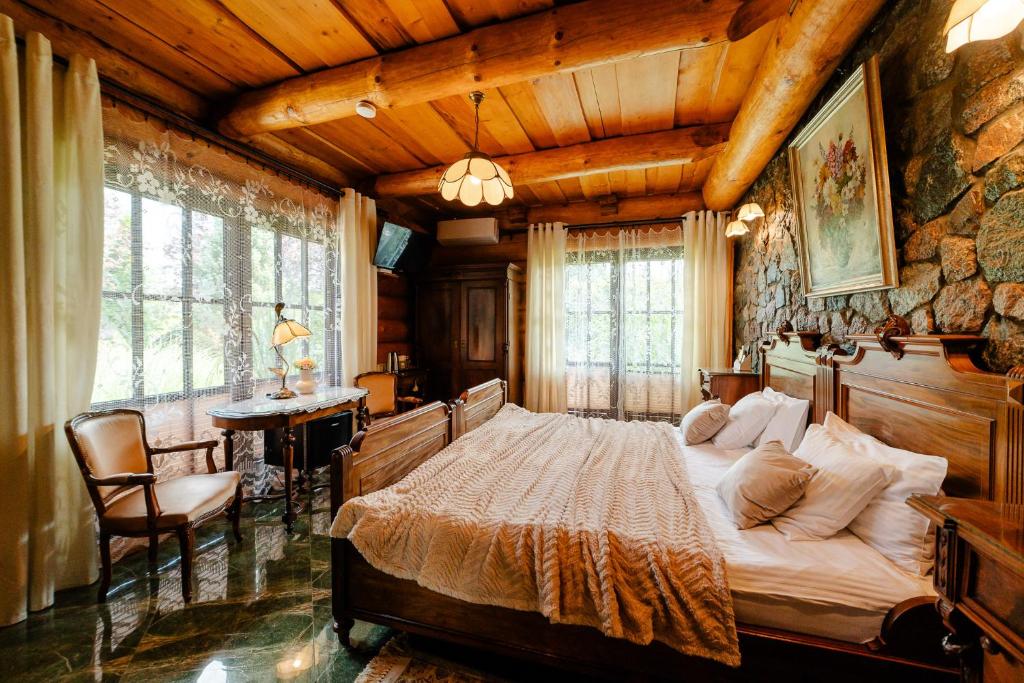 Postel nebo postele na pokoji v ubytování RetroHouse - wypoczynek dla dorosłych, B&B