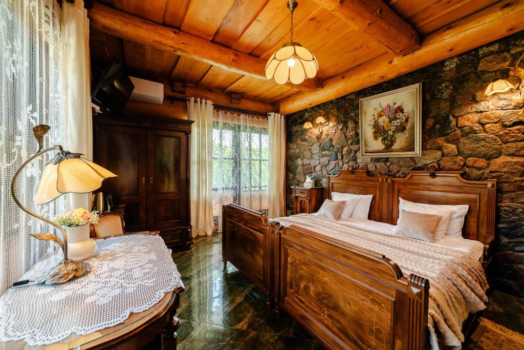 Postel nebo postele na pokoji v ubytování RetroHouse - wypoczynek dla dorosłych, B&B
