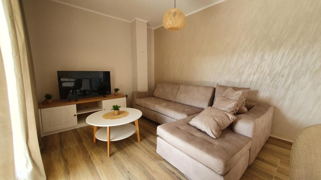 TV a/nebo společenská místnost v ubytování Apartmani Drinske ploce