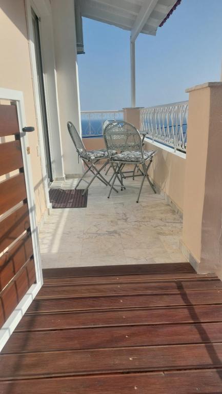 Balkón nebo terasa v ubytování Anemos Apartment