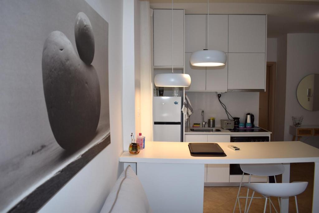 Kuchyň nebo kuchyňský kout v ubytování Jasmine Apartment