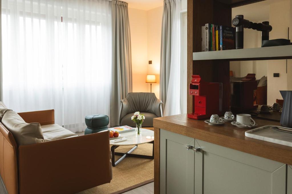Kuchyň nebo kuchyňský kout v ubytování La Serena Hotel FDM