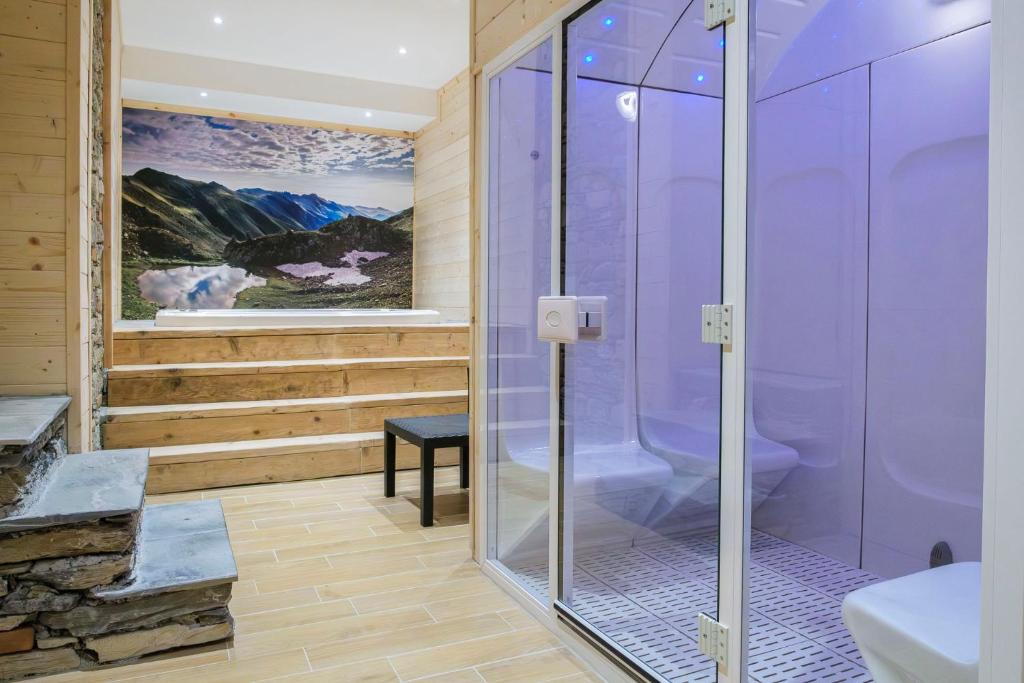 Koupelna v ubytování Albergo ristorante Payarin