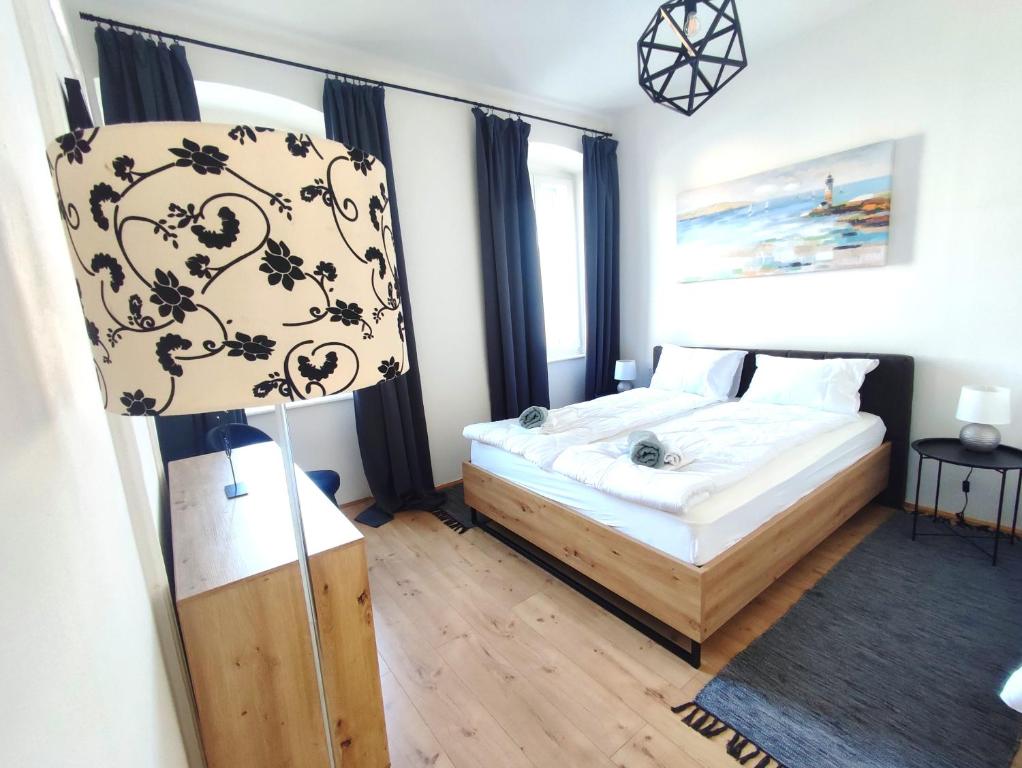 Katil atau katil-katil dalam bilik di Apartman Rijeka centar