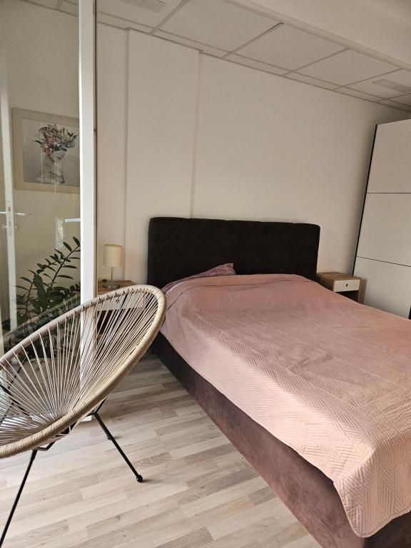 Postel nebo postele na pokoji v ubytování Anastasija Lux 3