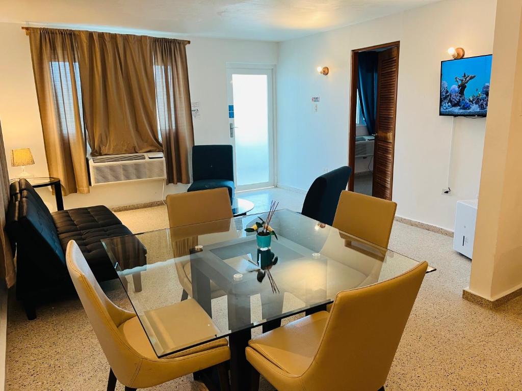 TV a/nebo společenská místnost v ubytování Serenity Rincon Guesthouse