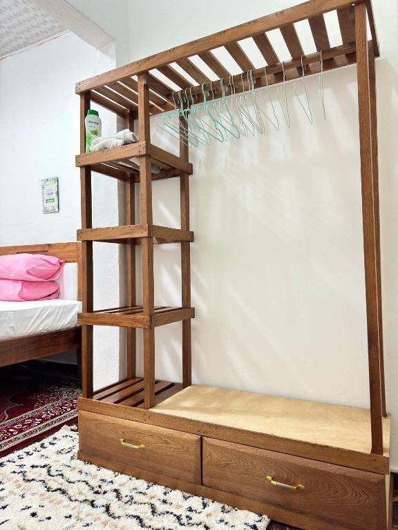 Giường trong phòng chung tại Peaceful 1BR APT in Maculusso