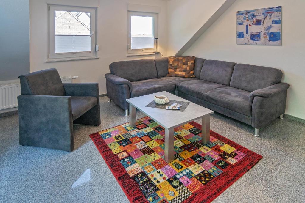 Posezení v ubytování Ferienwohnung Charisma