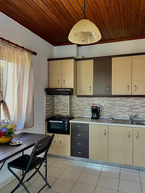 Kuchyň nebo kuchyňský kout v ubytování Anna Dani Apartments