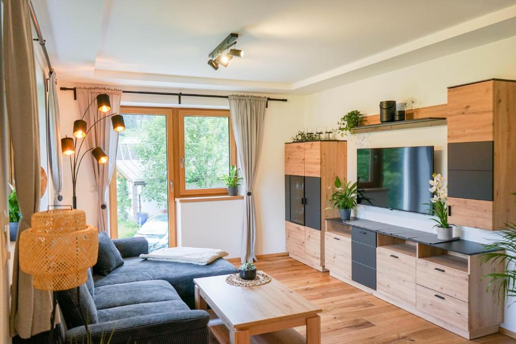 Kuchyň nebo kuchyňský kout v ubytování Ferienwohnung Haider