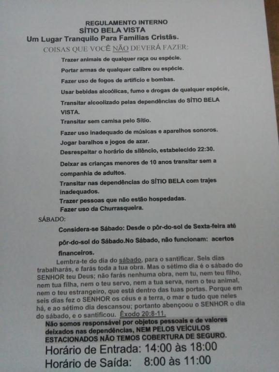 Sitío Bela Vista  Sitío Bela Vista