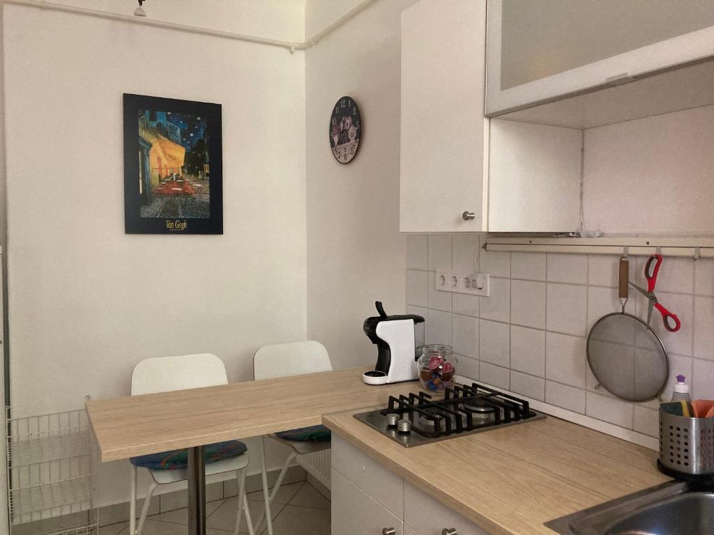Kuchyňa alebo kuchynka v ubytovaní Poppy Flower Apartment