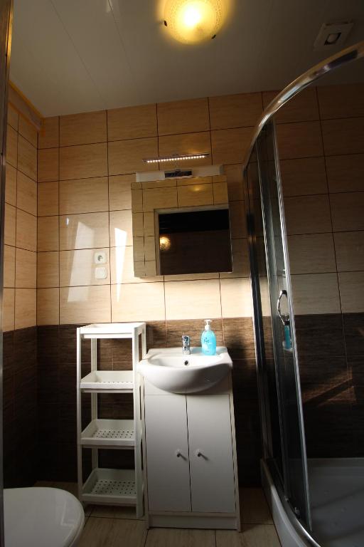 Kúpeľňa v ubytovaní Morska Przygoda