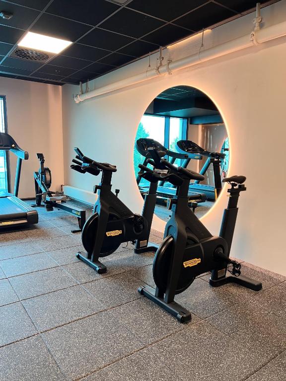 Fitness centrum a/nebo fitness zařízení v ubytování Quality Hotel Panorama
