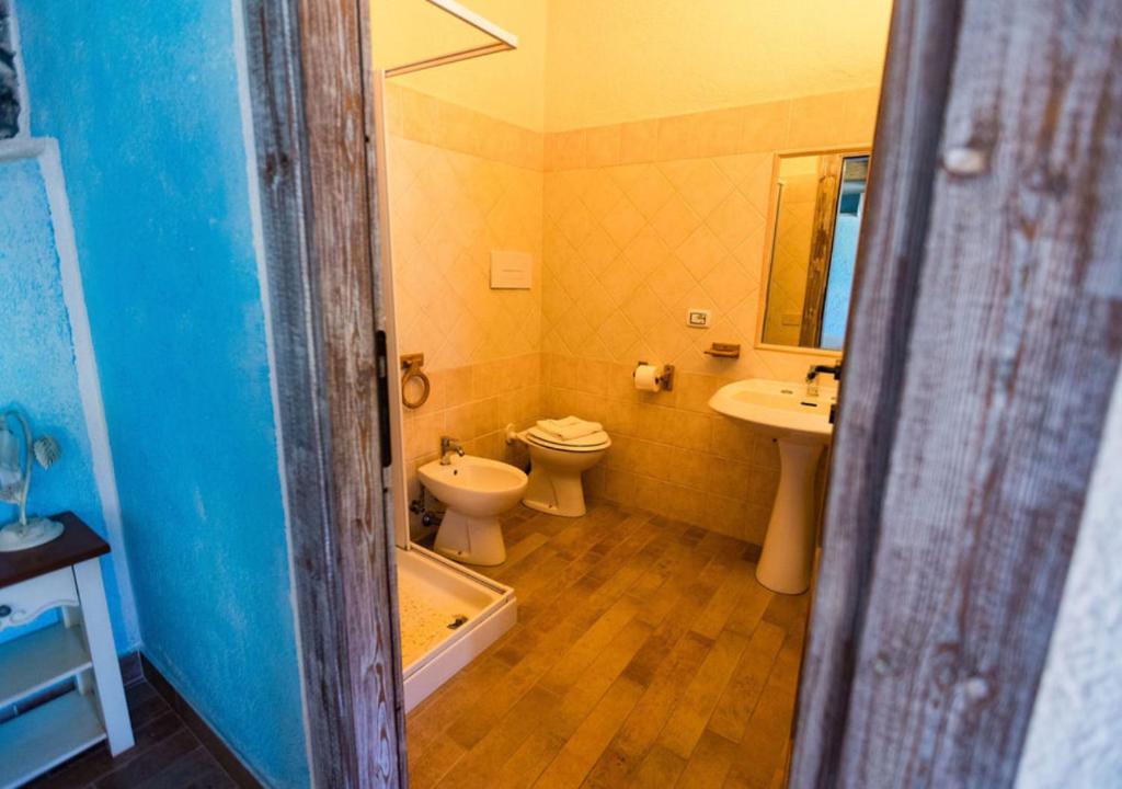 Koupelna v ubytování Ecoparco Neulè