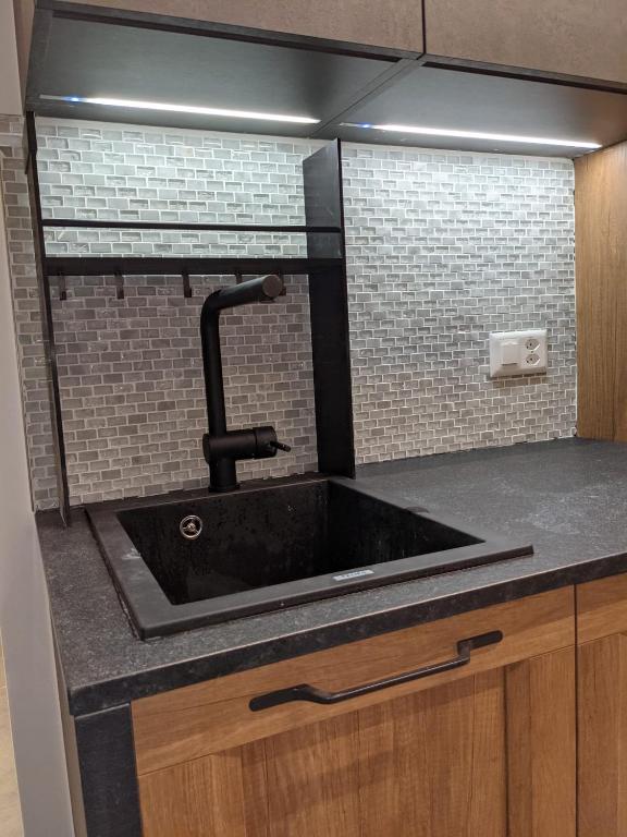 Kuchyň nebo kuchyňský kout v ubytování Ferienwohnung Primavista