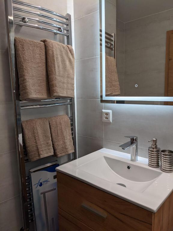Koupelna v ubytování Ferienwohnung Primavista