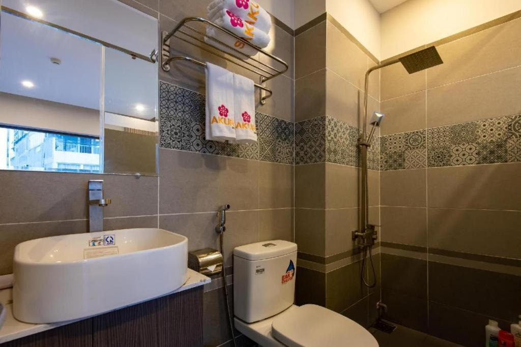 Koupelna v ubytování The Shann Hotel Danang