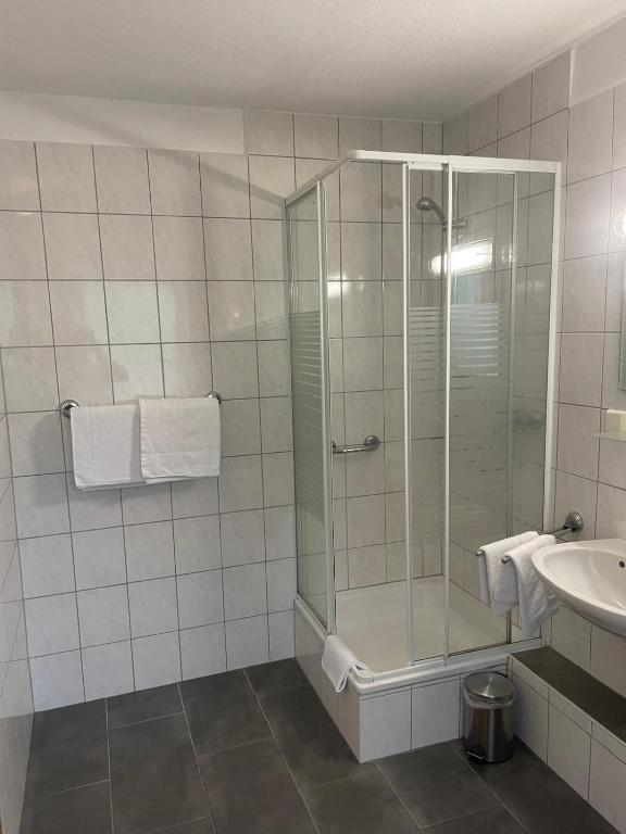 Koupelna v ubytování Hotel zum Markgrafen