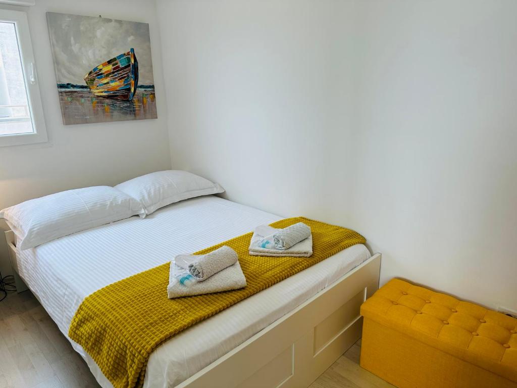 Posteľ alebo postele v izbe v ubytovaní Luxury apartment CityZen