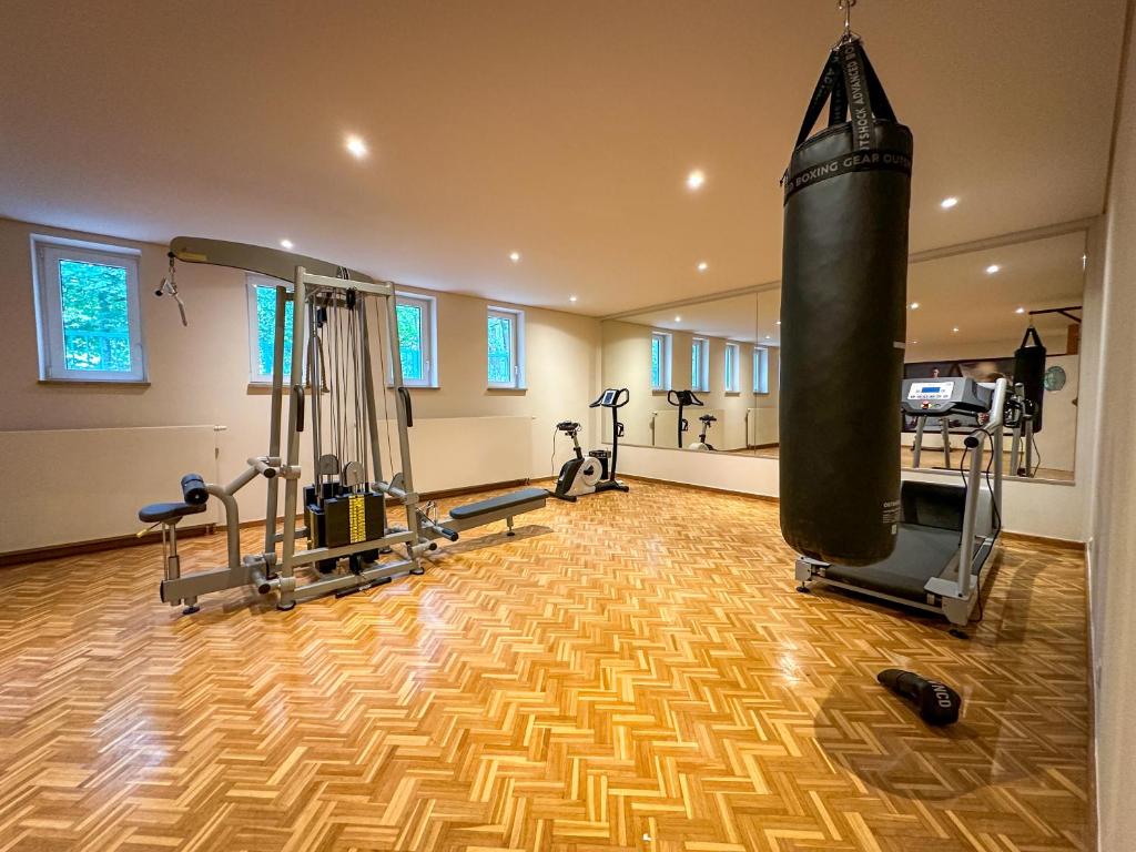 Fitness centrum a/nebo fitness zařízení v ubytování Weltemühle Hotel by Miri's Dresden