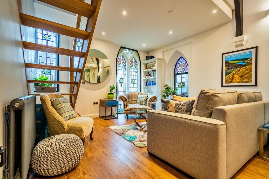 Et opholdsområde på Finest Retreats - The Church Vaults