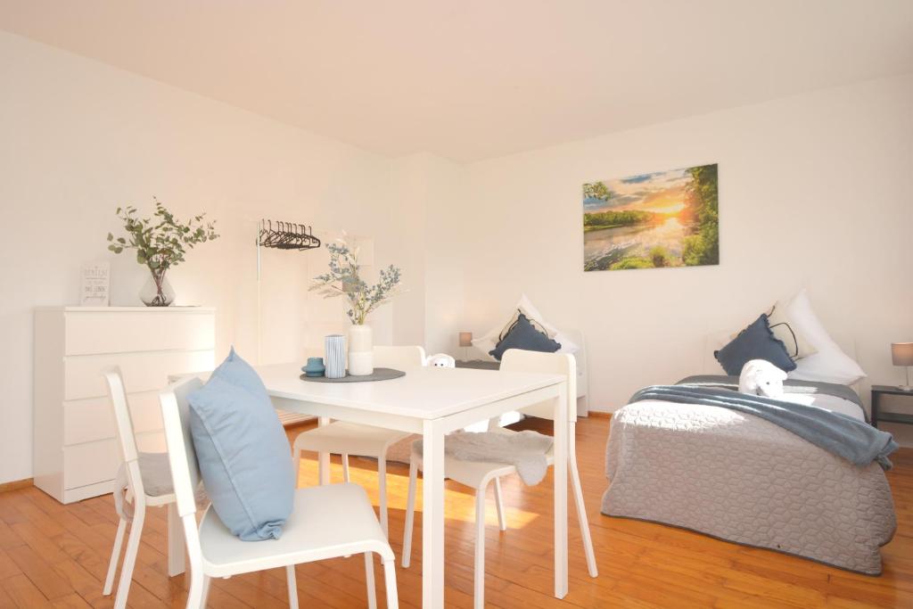 Χώρος καθιστικού στο RT04-FW Wohnung in Schwanstetten