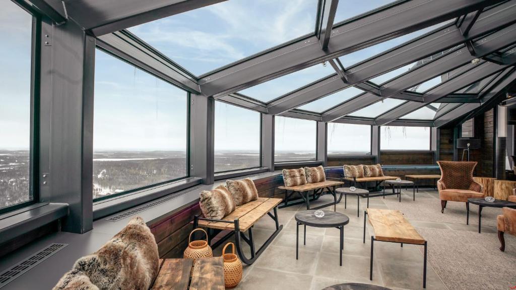 Posezení v ubytování Hotel Levi Panorama