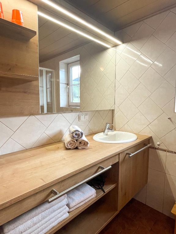 Kúpeľňa v ubytovaní Knirschenhof