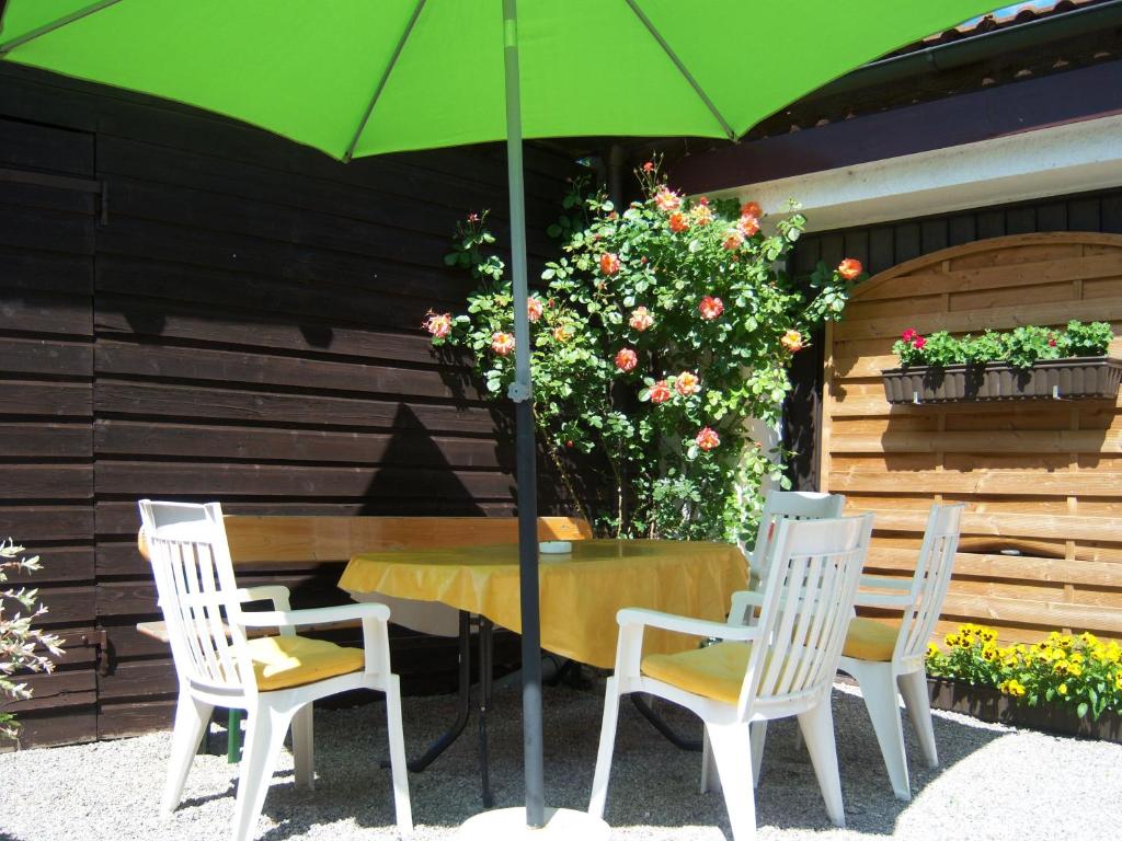 Patio nebo venkovní prostory v ubytování Gästehaus Böck