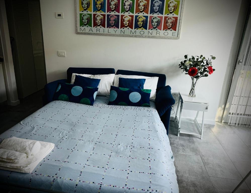 Postel nebo postele na pokoji v ubytování Maison Du Pic - Rho Fiera