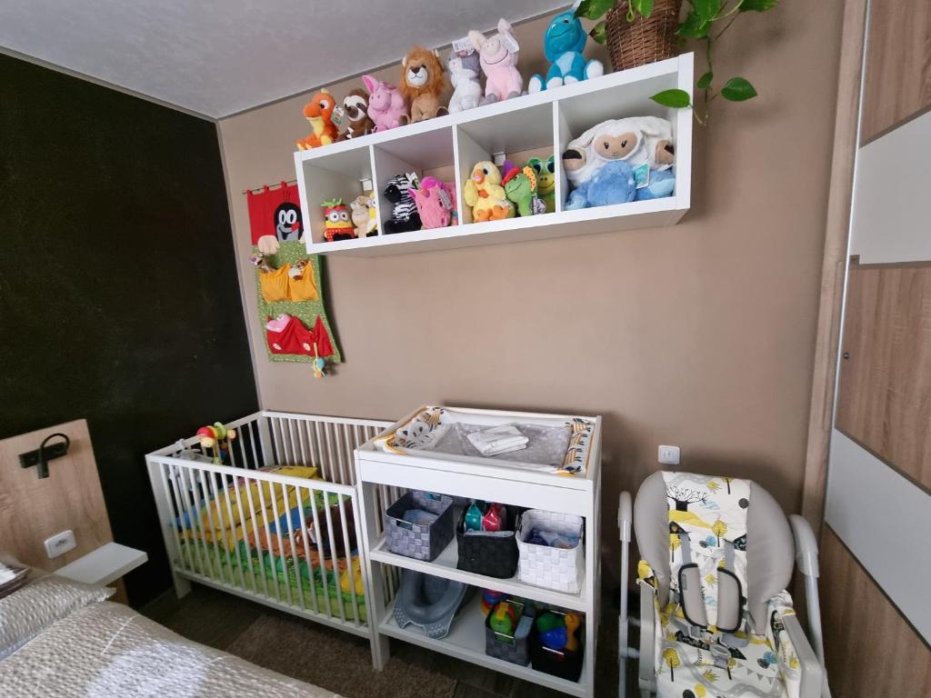 Postel nebo postele na pokoji v ubytování Apartmány 235 - 1
